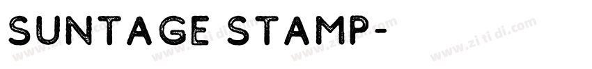 Suntage Stamp字体转换